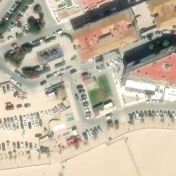 Sand Volleyball Court — aerial view