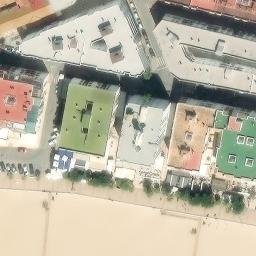 Sand Volleyball Court — aerial view