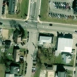 Sand Volleyball Court, Cookeville, TN — aerial view