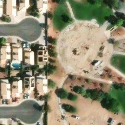 Sand Volleyball Court, Las Vegas, NV — aerial view