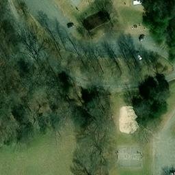 Sand Volleyball Court, Cookeville, TN — aerial view