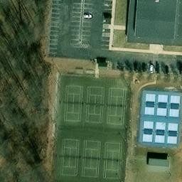 Sand Volleyball Court, Cookeville, TN — aerial view