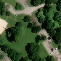 Centennial Park Volleyball Courts — aerial view