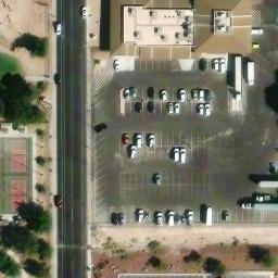Volleyball Court, Las Vegas, NV — aerial view