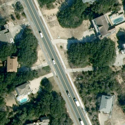 Volleyball Court, Southern Shores, NC — aerial view