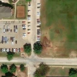 Volleyball Court, Stillwater, OK — aerial view