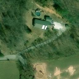 Sand Volleyball Court, TN — aerial view