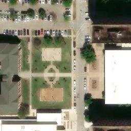 Sand Volleyball Court, Stillwater, OK — aerial view
