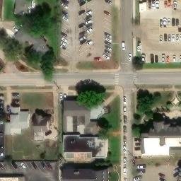 Sand Volleyball Court, Stillwater, OK — aerial view