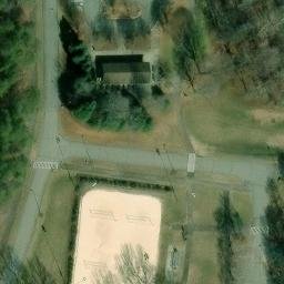 Sand Volleyball Court in Guilford County, NC — aerial view
