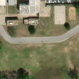Sand Volleyball Court, Tulsa, OK — aerial view