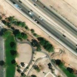 Sand Volleyball Court, Paradise, NV — aerial view