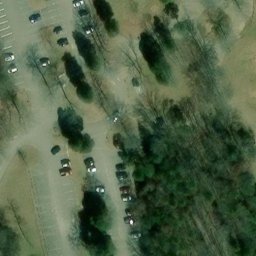 Volleyball Court, Nashville-Davidson metropolitan government (balance), TN — aerial view