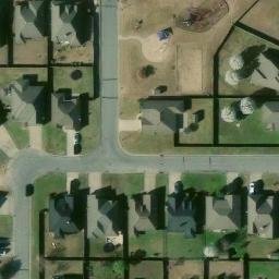 Sand Volleyball Court, Tulsa, OK — aerial view
