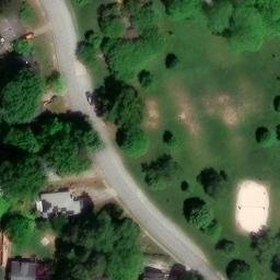Sand Volleyball Court, Greensboro, NC — aerial view
