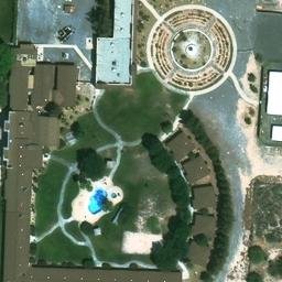 Sand Volleyball Court, Pahrump, NV — aerial view
