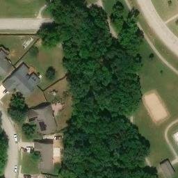 Sand Volleyball Court, Tulsa, OK — aerial view