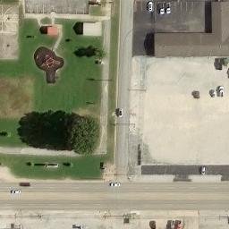 Sand Volleyball Court, Paragould, AR — aerial view