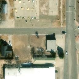 Sand Volleyball Court, Dalhart, TX — aerial view