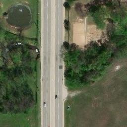 Sand Volleyball Court, Broken Arrow, OK — aerial view