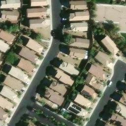 Sand Volleyball Court, Spring Valley, NV — aerial view