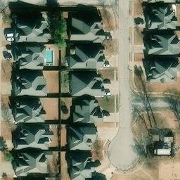 Sand Volleyball Court, Broken Arrow, OK — aerial view
