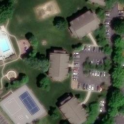 Sand Volleyball Court, Greensboro, NC — aerial view