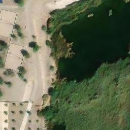 Sand Volleyball Court, Henderson, NV — aerial view