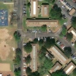 Sand Volleyball Court, Tulsa, OK — aerial view