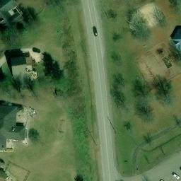 Sand Volleyball Court, Oak Ridge, TN — aerial view