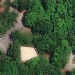 Sand Volleyball Court, Greensboro, NC — aerial view
