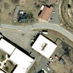 Volleyball Court, Bakersville, NC — aerial view