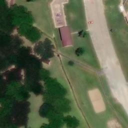 Sand Volleyball Court, Huntingdon, TN — aerial view