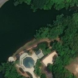 Sand Volleyball Court, NC — aerial view