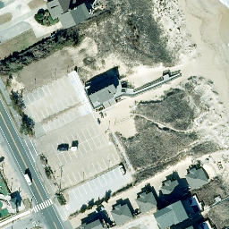 Volleyball Court, Nags Head, unknown — aerial view