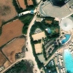 Sand Volleyball Court — aerial view
