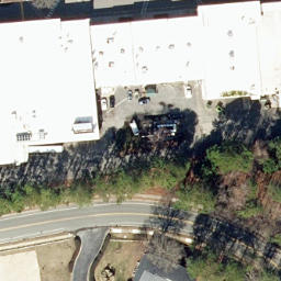 Sand Volleyball Court, Chapel Hill, NC — aerial view
