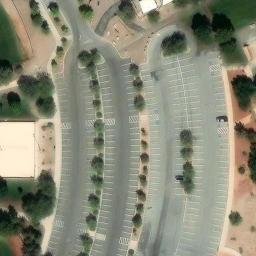 Sand Volleyball Court, Boulder City, NV — aerial view