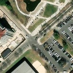 Sand Volleyball Court, Knoxville, TN — aerial view