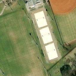 Volleyball Court, Knoxville, TN — aerial view