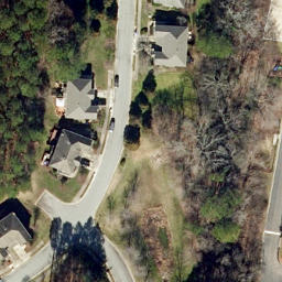Sand Volleyball Court, Chapel Hill, NC — aerial view