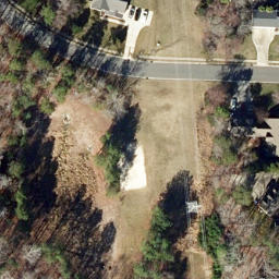 Sand Volleyball Court, Carrboro, NC — aerial view