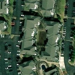 Sand Volleyball Court, TN — aerial view