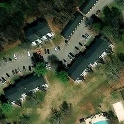 Sand Volleyball Court, TN — aerial view