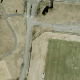 Sand Volleyball Court, Murfreesboro, TN — aerial view