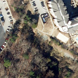 Sand Volleyball Court, Chapel Hill, NC — aerial view