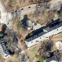 Sand Volleyball Court, Chapel Hill, NC — aerial view