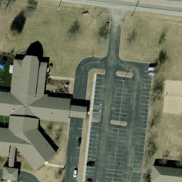 Sand Volleyball Court, Murfreesboro, TN — aerial view