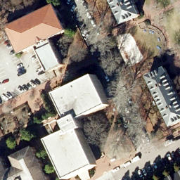 Sand Volleyball Court, Chapel Hill, NC — aerial view