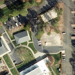 Volleyball Court, Raleigh, NC — aerial view